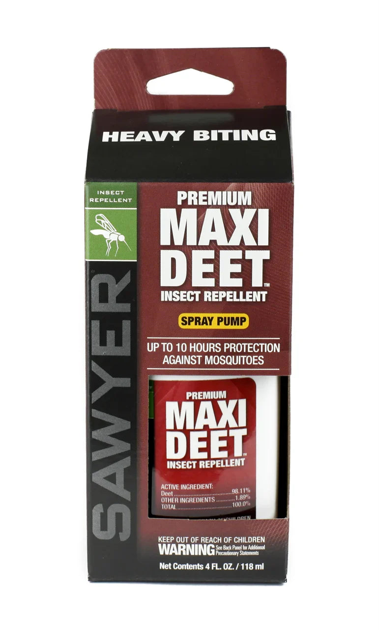 Sawyer Max Deet 100% Low Odor Insect Repellent 4oz Spray