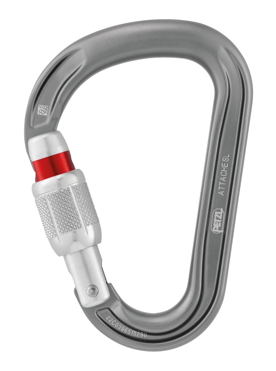 Petzl Petzl Attache Screw-lock Carabiner Gray
