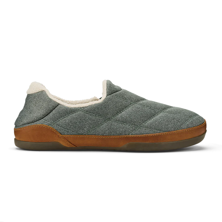 Olukai Mens Pukui Slipper Ash/Ash