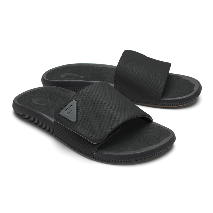 Mens Olukai M Ulele Slide Lava Rock/Lava Rock