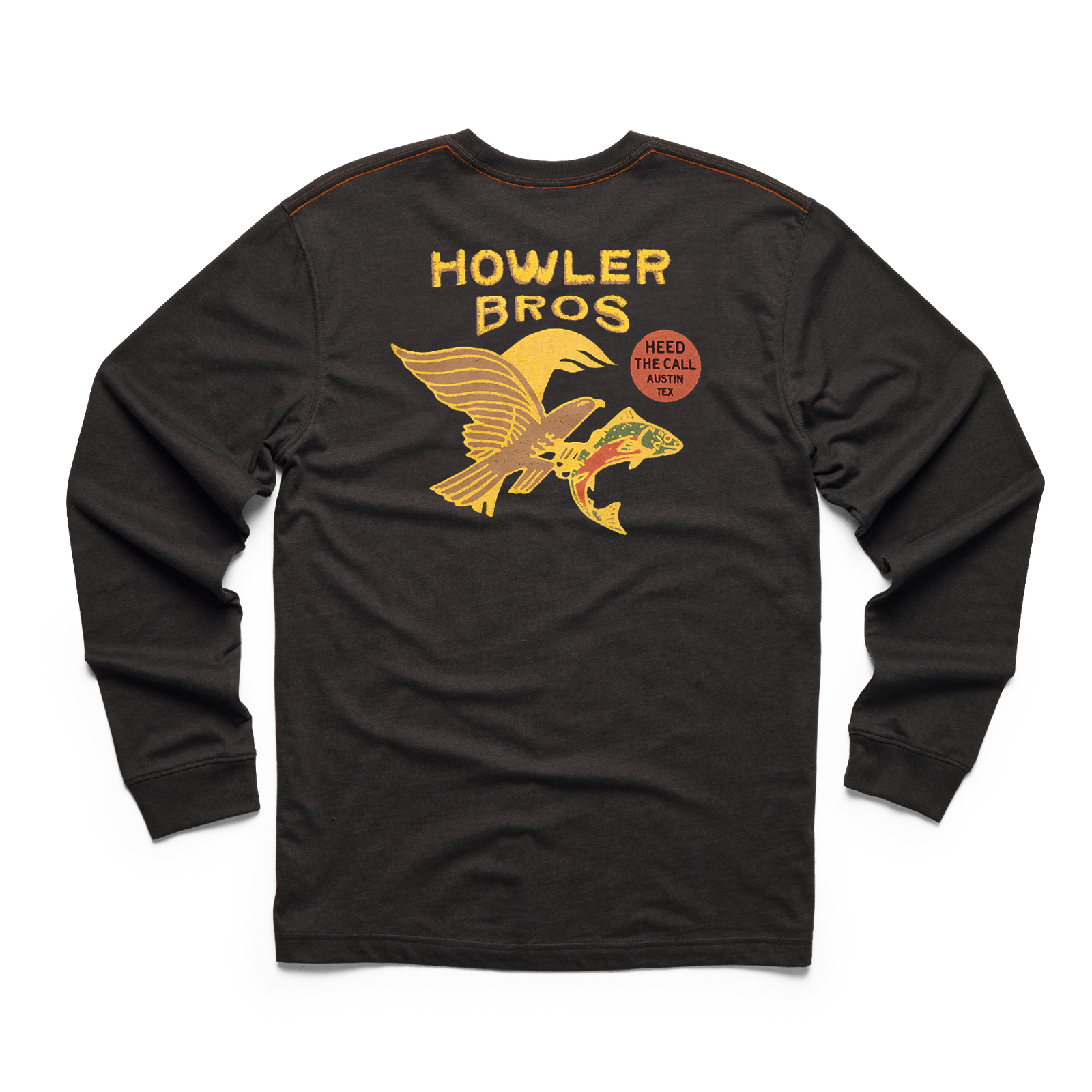 Howler Bros Mens Long Sleeve Tee Osprey Prey/Black
