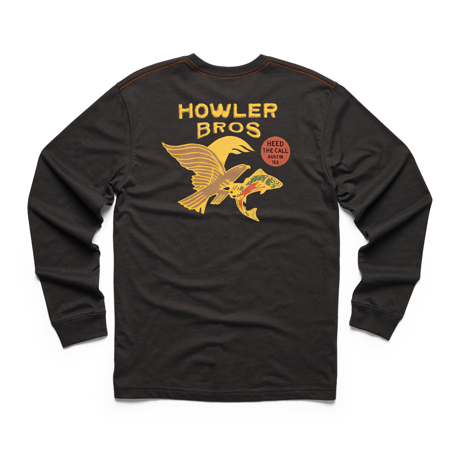 Howler Bros Mens Long Sleeve Tee Osprey Prey/Black