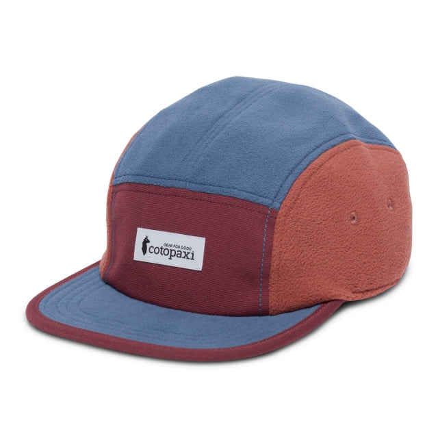 Cotopaxi Unisex Fleece 5-panel Hat Mulberry and Deep Sea