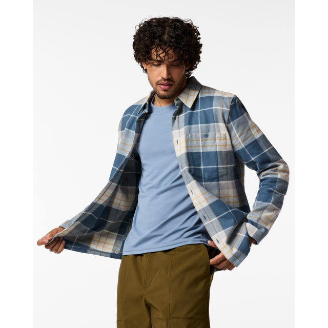 Cotopaxi Mens Quedo Flannel Shirt Slate Plaid