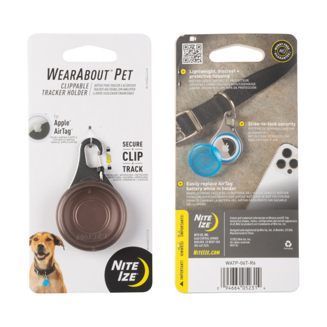 Nite Ize Wearabout Pet Clippable Tracker Holder Smoke