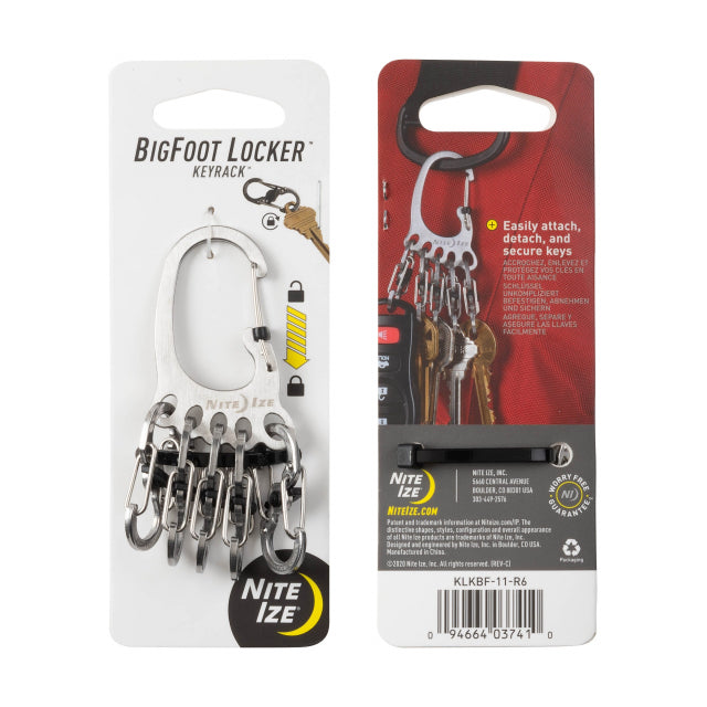 Nite Ize Ni Bigfoot Locker Keyrack Stainless Steel