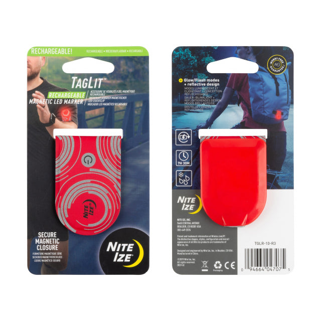 Nite Ize Taglit Rechargeable Magnetic Led Marker - Red/red Led