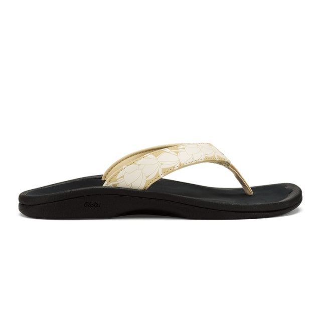 Olukai Womens Ohana ecru/black