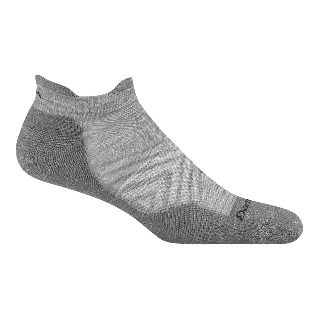 Darn Tough Run No Show Tab Ultra Lightweight Cushion Running Socks Solid Gray