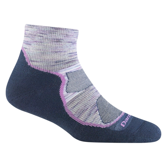 Darn Tough Light Hiker 1/4 Lightweight With Cushion Cosmic Purple