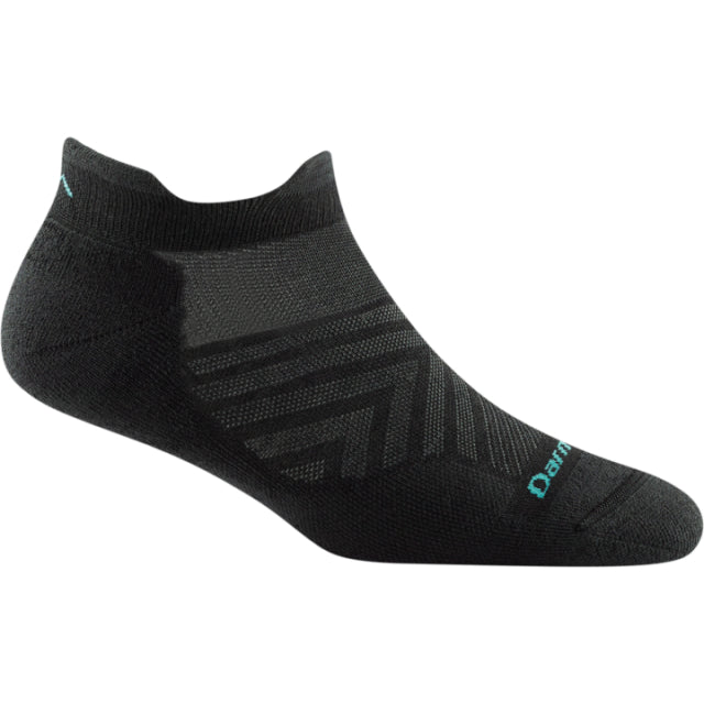 Darn Tough Run No Show Tab Ultra Lightweight Cushion Running Socks Black