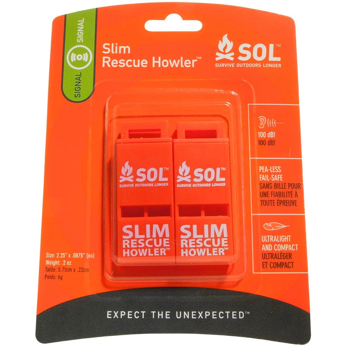 Shed Rain Slim Rescue Howler Whistle