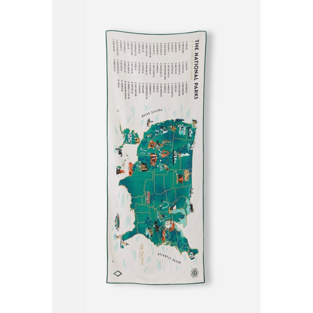 Nomadix Original Towel: 59 Parks Us Map 59 Parks US Map