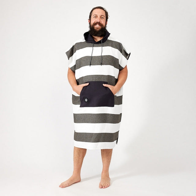 Nomadix Changing Poncho: Stripes Noll Black S/m Stripes Noll Black
