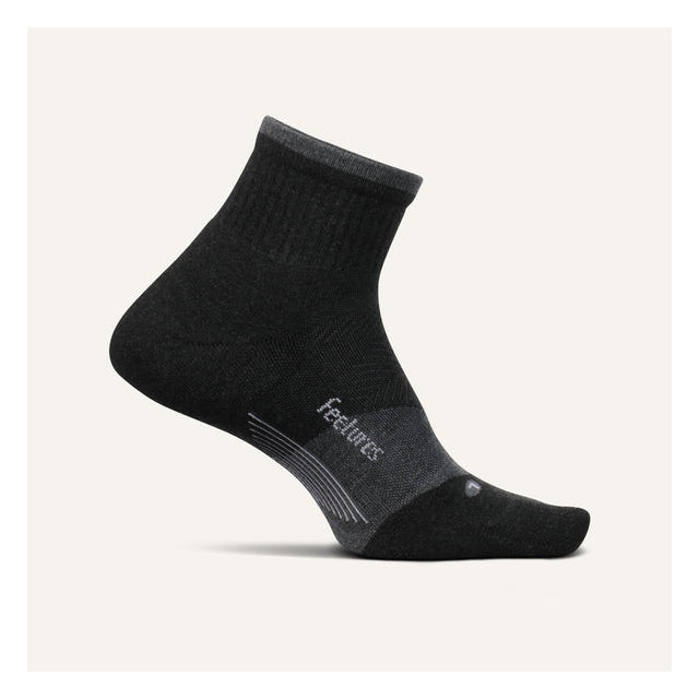 Feetures Trail Max Cushion Quarter Charcoal