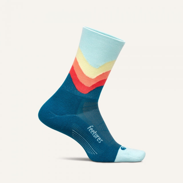 Feetures Elite Light Cushion Mini Crew Blue Swell