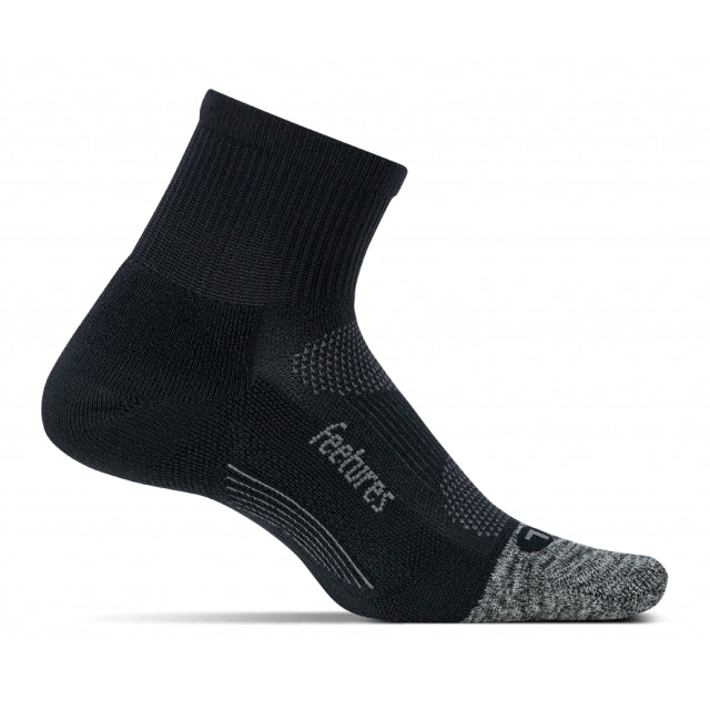 Feetures Elite Light Cushion Quarter Black