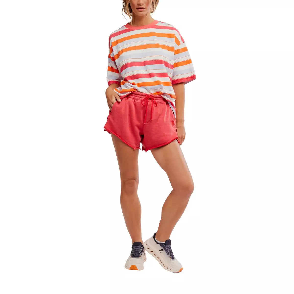 Free People Movement Womens Knockout Short Grapefruit