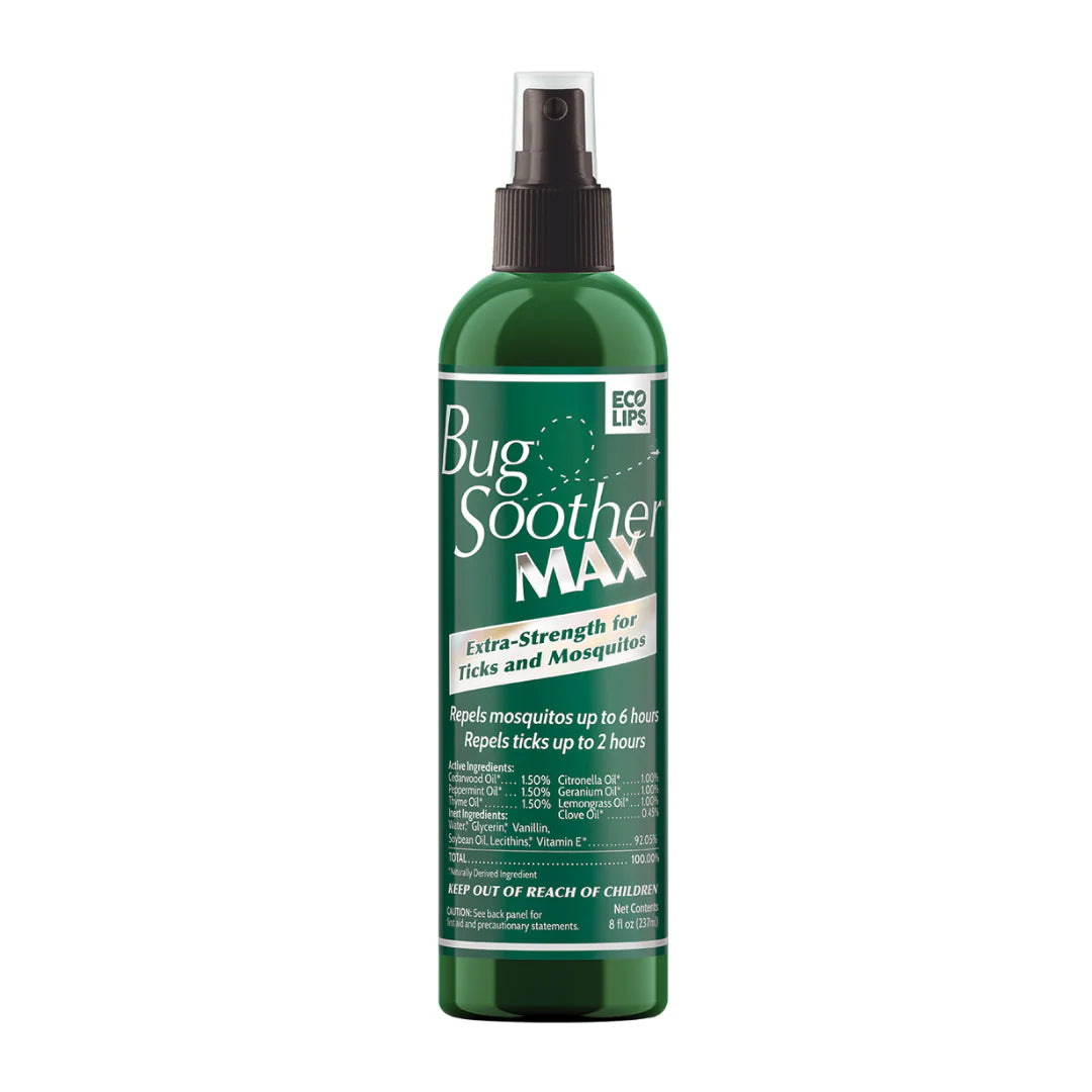 Bug Soother Max Extra Strength Mosquito & Tick Repellent 8oz Bottle