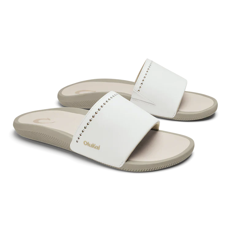 Olukai W Ulele Slide Bright White/Tapa