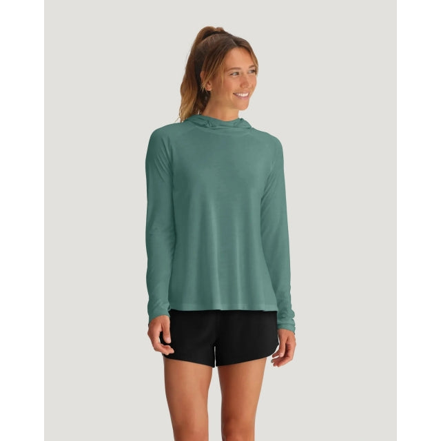 Free Fly Apparel Bamboo Lightweight Hoodie Ii Sea Pine