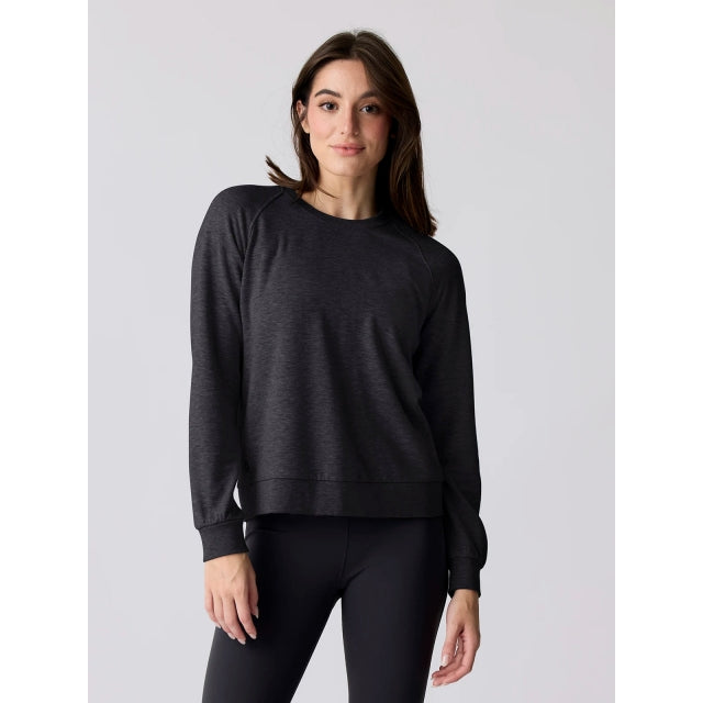 Free Fly Apparel Womens Bamboo Lightweight Fleece Crew Nutmeg