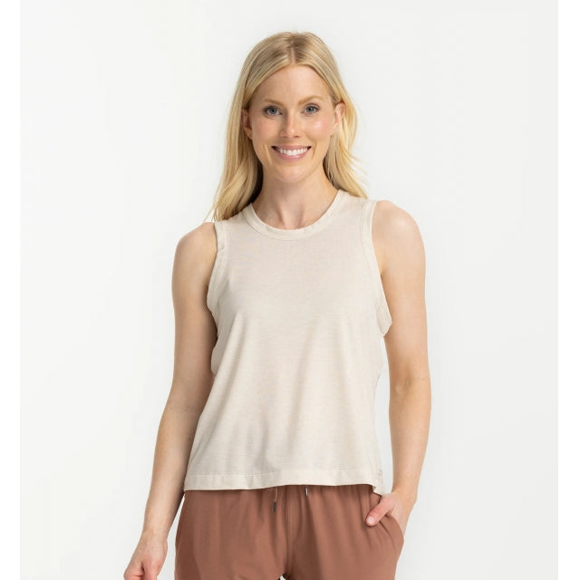 Free Fly Apparel Elevate Lightweight Tank Heather Birch