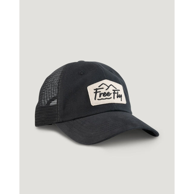 Free Fly Apparel Mens Summit Low Pro Trucker Hat Black