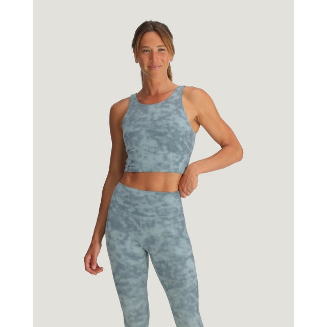 Free Fly Ff W All Day Tank Surf Washed Print/Ocean Mist