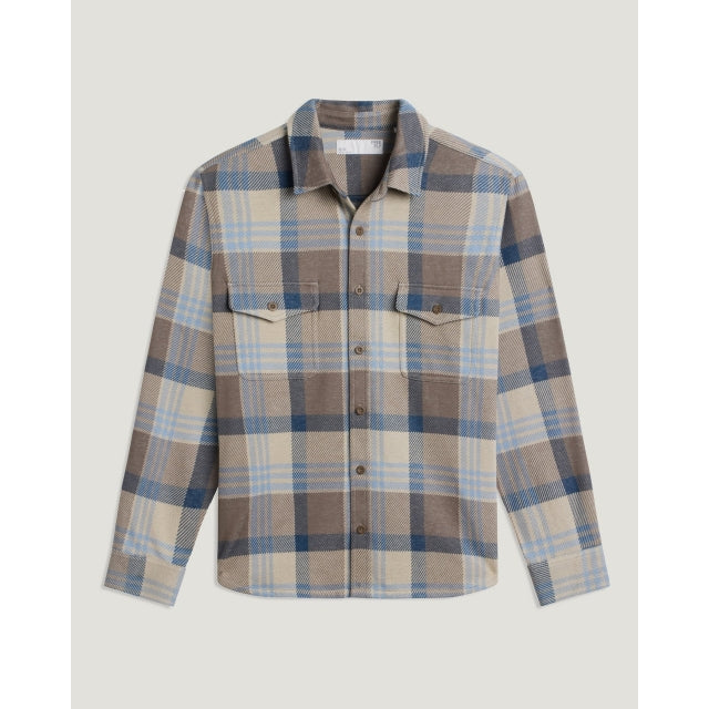 Free Fly Apparel Mens Ff M Gallatin Overshirt Desert Tan Plaid