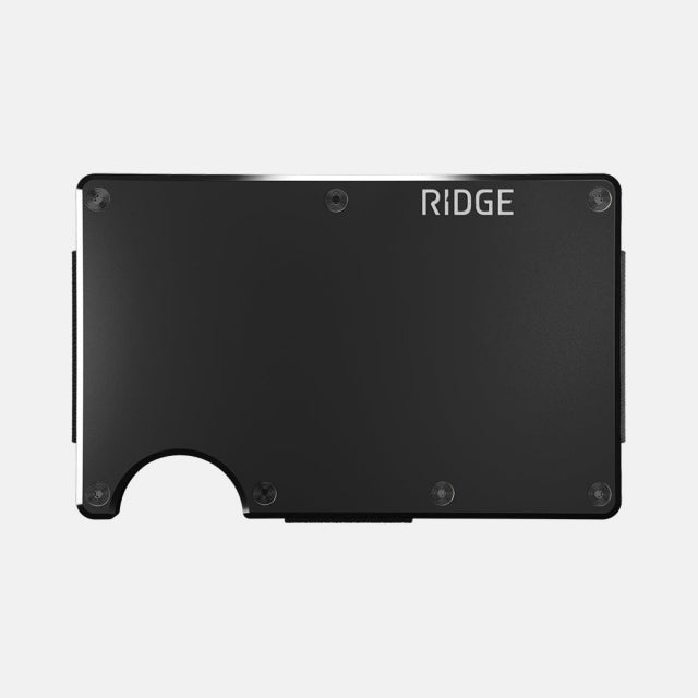 Ridge Aluminum - Royal Black: Money Clip Royal Black
