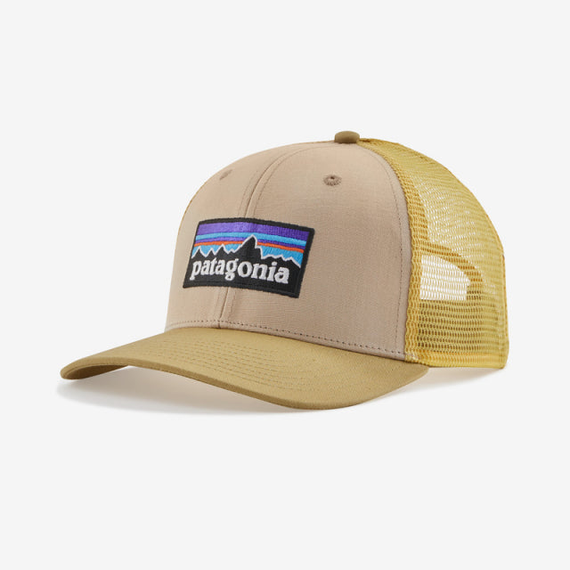 Patagonia Pat M P-6 Logo Trucker Hat Oar Tan