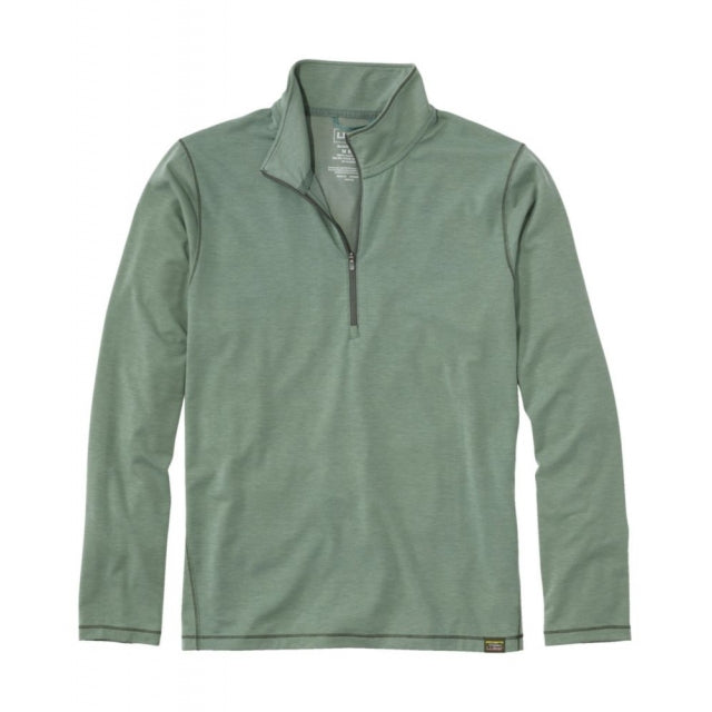 Ll Bean Brand Everyday Sunsmart Quarter Zip Regular Sea Green
