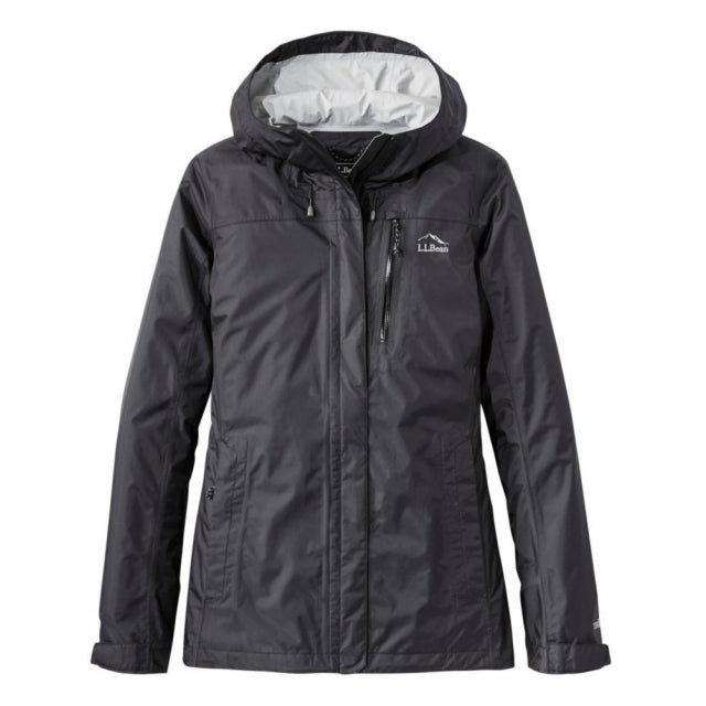 Ll Bean Brand Trail Model Rain Jacket Regular Black