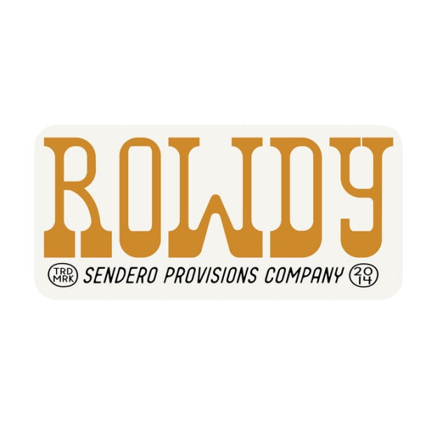 Sendero Rowdy Sticker Cream