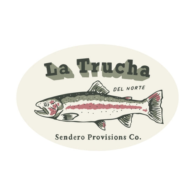 Sendero Del Norte Sticker White