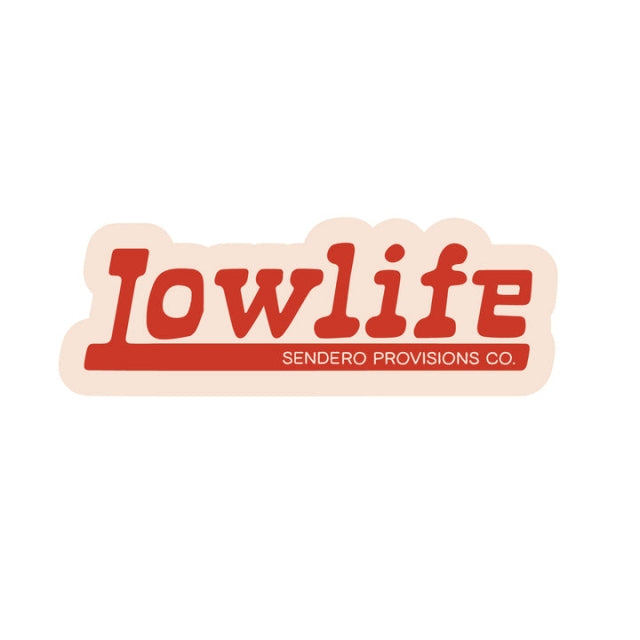 Sendero Lowlife Sticker White