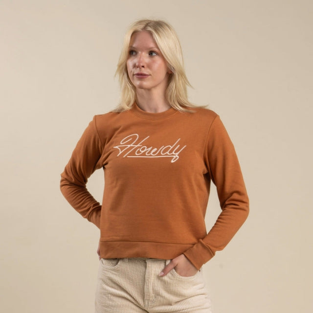 Sendero Provisions Co. Womens Howdy Sweatshirt Meerkat