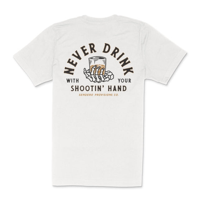 Sendero Shootin' Hand T-shirt Vintage White