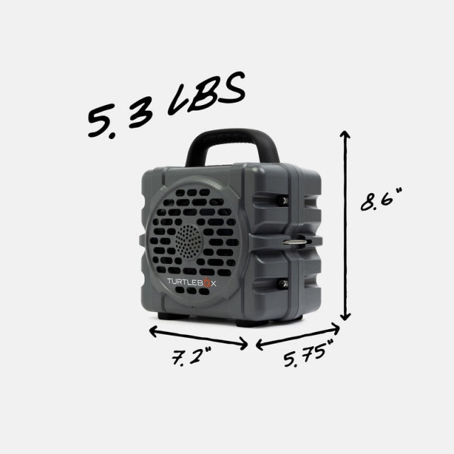 Turtlebox Audio Cub Speaker Gray