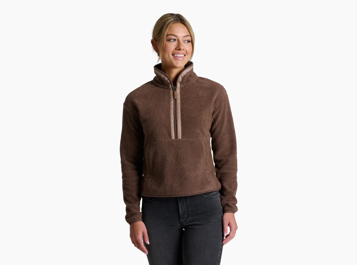 Kuhl Womens Hygge Half Zip Coffee