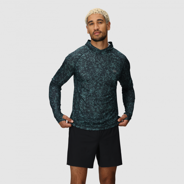 Outdoor Research Echo Printed Hoodie Dark Navy Atoms