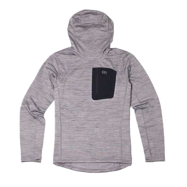 Outdoor Research Vigor Grid Fleece Pullover Hoodie Grey Heather
