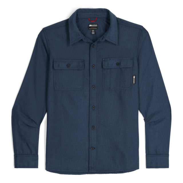 Outdoor Research Feedback Flannel Twill Shirt Dark Navy
