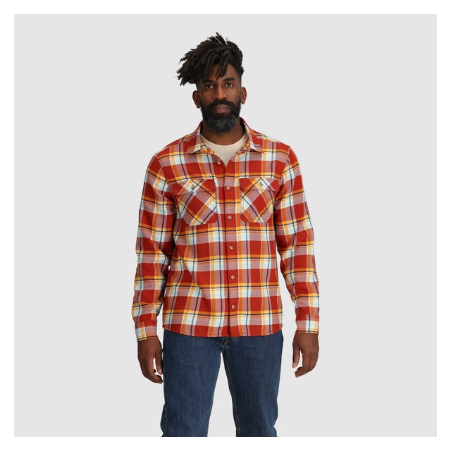 Outdoor Research Or M Feedback Flannel Shirt Jupiter Plaid