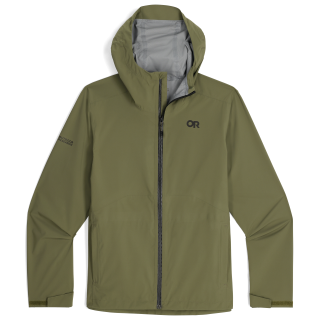Outdoor Research Stratoburst Stretch Rain Jacket Ranger Green