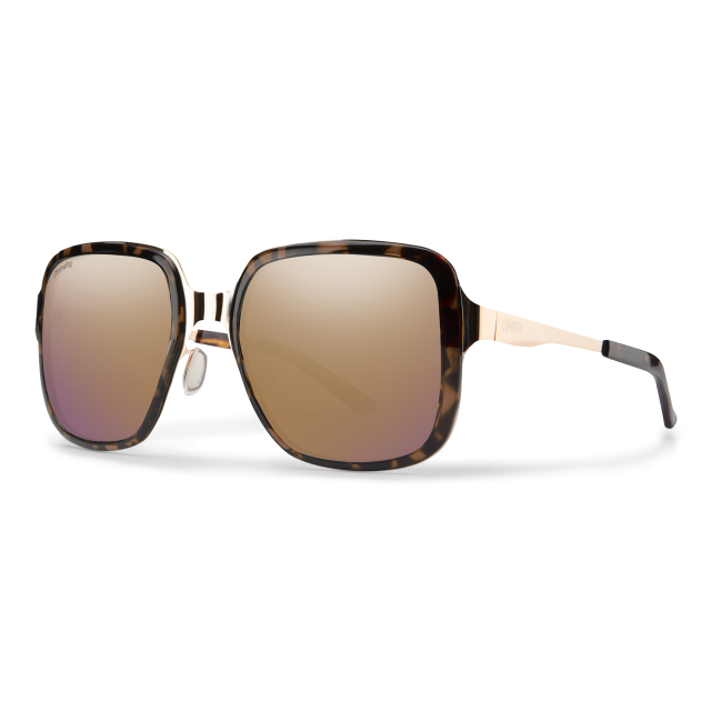 Smith Optics Aveline Tortoise Rose - ChromaPop Polarized Rose Gold Mirror