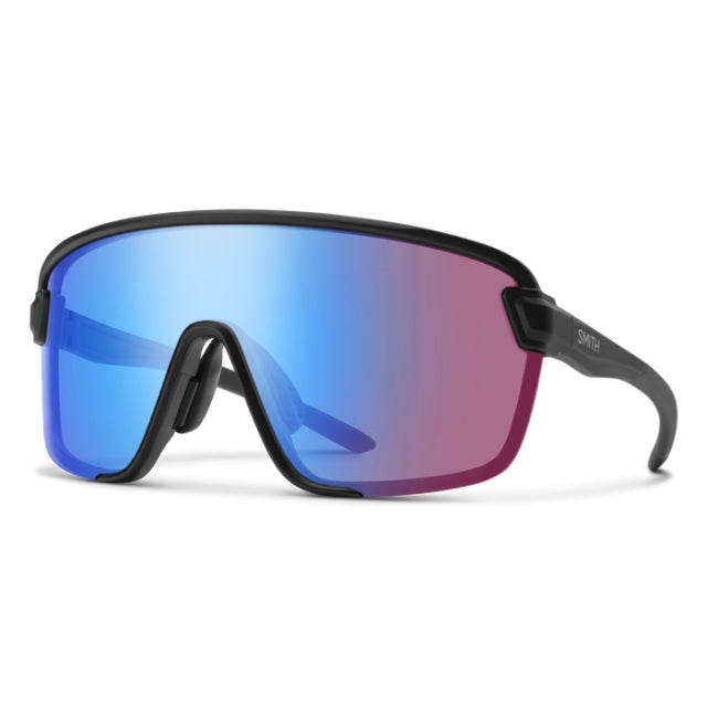 Smith Optics Bobcat Matte Black - ChromaPop Low Light Rose Blue Mirror