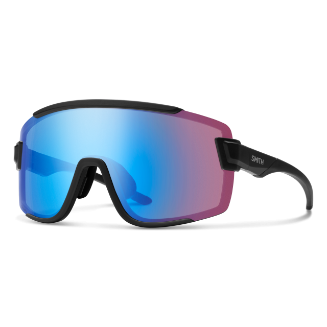 Smith Optics Wildcat Matte Black - ChromaPop Low Light Rose Blue Mirror