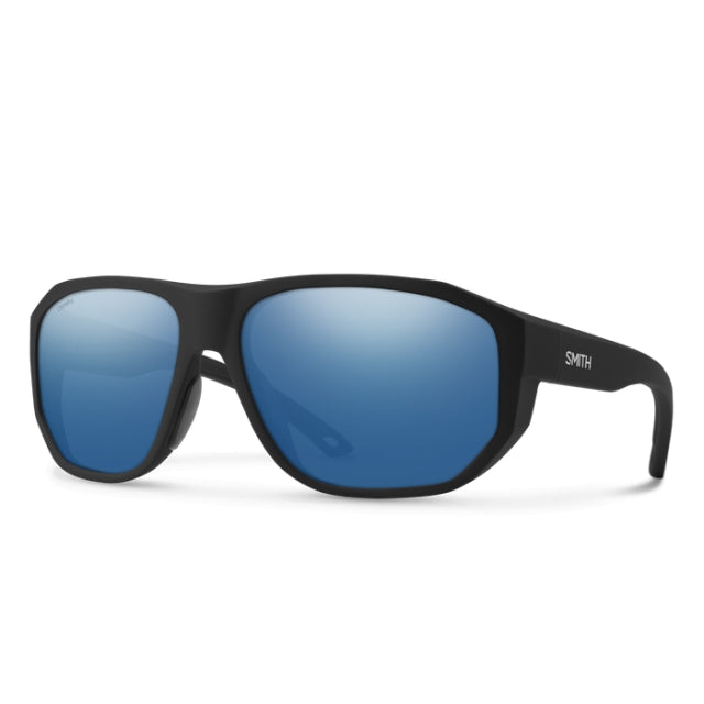 Smith Optics Outrigger Matte Black - ChromaPop Glass Polarized Blue Mirror